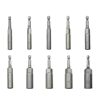 强磁六角批头套筒加深手电钻套筒 (5.5-14) 10件