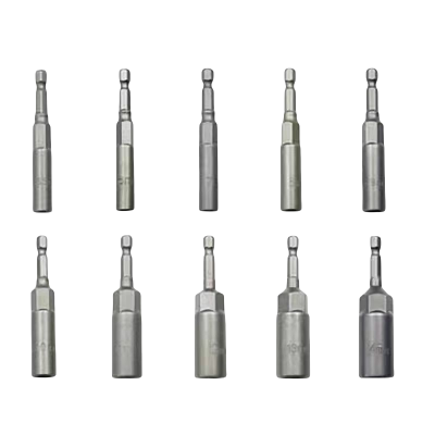 强磁六角批头套筒加深手电钻套筒 (5.5-14) 10件