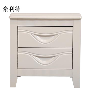 豪利特床头柜简约现代卧室床边储物柜升级款白色50*41*50cm