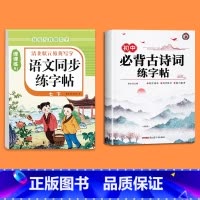 [七下]语文同步字帖+必背古诗词练字帖 七年级/初中一年级 [正版]2025版七年级语文字帖下册上册同步人教版初中生八九