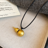 黑绳葫芦项链女2024新款新中式锁骨链轻奢长款颈链高级感古风配饰送女朋友老婆情人节七夕生日礼物