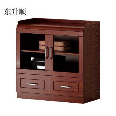 东升顺油漆书柜木质文件柜贴实木皮茶水柜落地柜档案柜资料柜办公家具