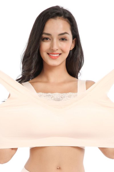 日本无痕内衣女胖mm聚拢无钢圈防震跑步背心大码胸罩运动文胸薄款