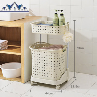脏衣篮衣服收纳筐浴室篓子家用卫生间洗衣桶置物架篓北欧塑料 三维工匠收纳篮