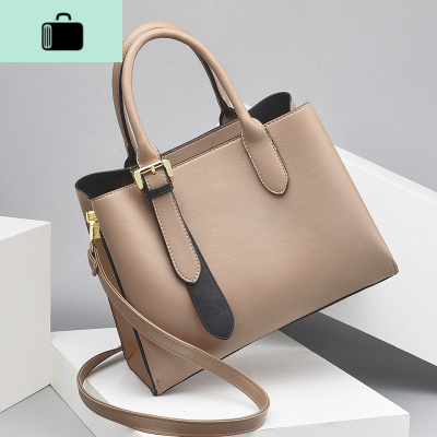 包包女包新款2020时尚手提包女士皮妈妈中年单肩斜挎包大容量包NEW LAKE女士单肩包