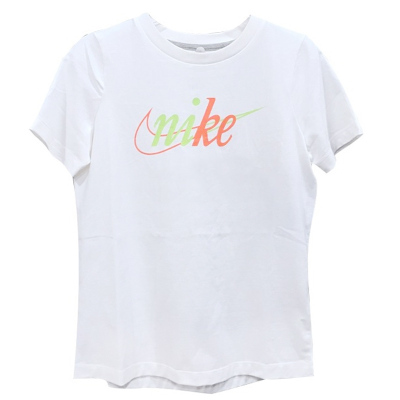 Nike耐克女上装新款运动休闲舒适透气轻便时尚圆领短袖T恤上衣CT2652-100 D