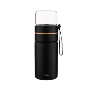 卫未来 玻璃保温杯 黑色420ML 个