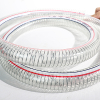 PVC钢丝软管50米/卷厚度2.5mm口径 1/2