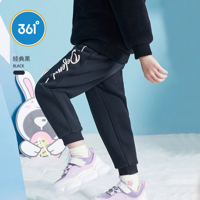 361°童装女童加厚长裤2020冬季新款小童针织保暖裤子儿童休闲裤潮