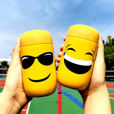 韩版保温杯女生超轻超萌小巧易携带学生搞怪表情迷你保温杯