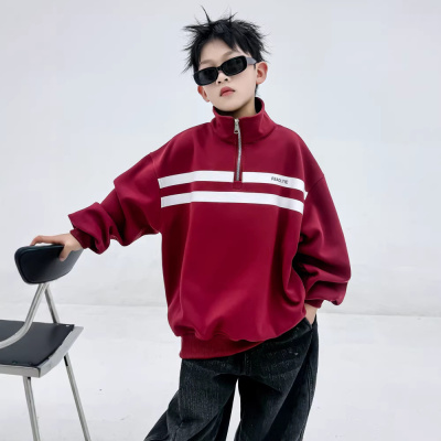 童装儿童装男童春秋款卫衣2026新款春装中大童春季痞帅气男孩上衣