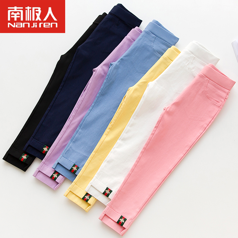 2018春秋新款女童打底裤薄款春款女宝宝儿童装铅笔裤外穿长裤子