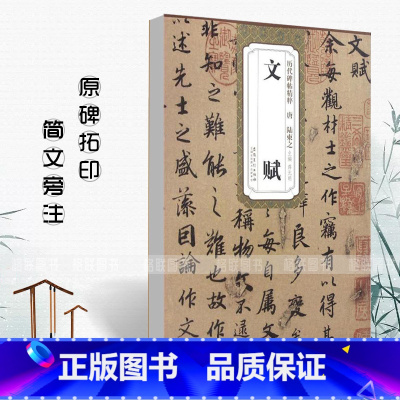 [正版]0减40唐陆柬之文赋 历代碑帖精粹毛笔字帖附简体旁注《文赋》技法讲解安徽美术出版社