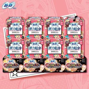 苏菲卫生巾96片*1箱柔棉感日用超熟睡弹力贴身夜用姨妈巾组合装 96片*1箱