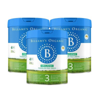澳洲发/3罐装-贝拉米(Bellamy's )宝宝有机奶粉3段900g/罐装1-3岁进口婴幼儿三段奶粉