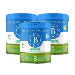 澳洲发/3罐装-贝拉米(Bellamy's )宝宝有机奶粉3段900g/罐装1-3岁进口婴幼儿三段奶粉