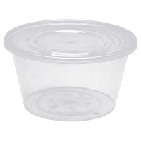 优彩嘉 一次性餐盒 圆碗透明 1500ML*200套 CH-07 箱