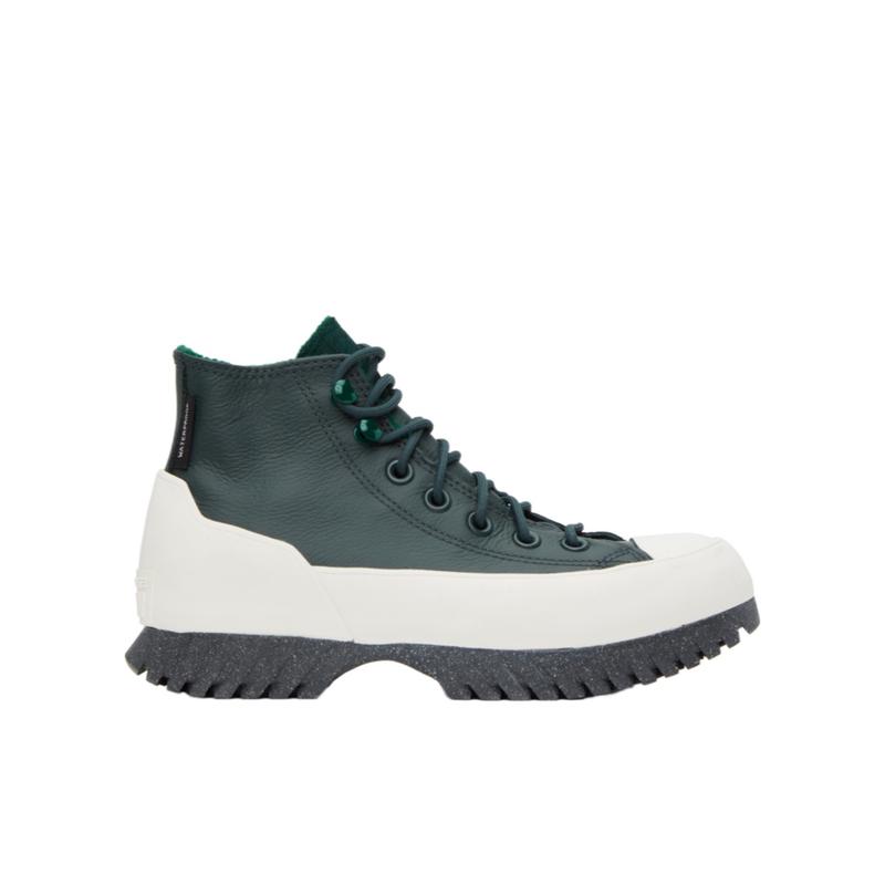匡威(CONVERSE)女鞋圆头系带休闲运动鞋撞色设计皮革织物橡胶底跑