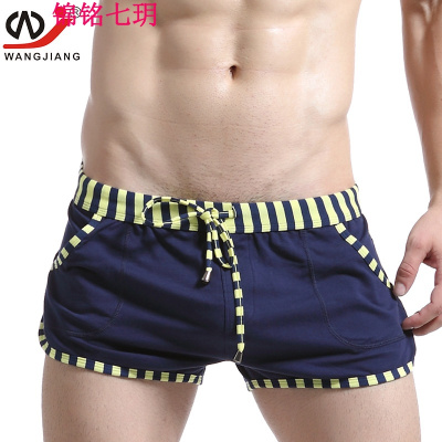 锦铭七玥WJ 男士居裤休闲裤 宽松男士短裤棉休闲阿罗裤