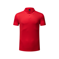 中健简约夏季纯色翻领短袖休闲运动透气亲肤男女同款B3009