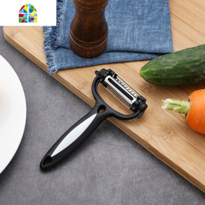 家用多功能刮皮刀削皮土豆丝去皮薄厨房蔬菜水果萝卜丝刨丝器 FENGHOU 陶瓷水果刀套装削皮器