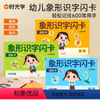 [买二送一]象形识字卡三册 [正版]时光学象形识字书闪卡幼儿园专注力训练划消卡儿童图形认知片记忆力幼小衔接早教教具玩具基