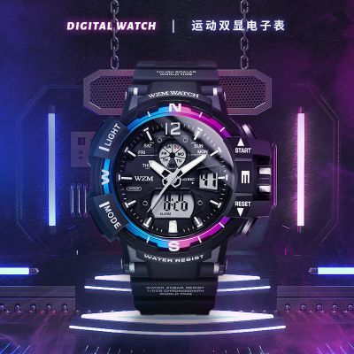 铭侣电子表男女情侣手表男潮流黑科技炫酷帅气运动防水男款韩版学生党初高中生电子表