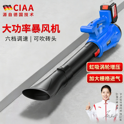 CIAA德国锂电暴风机大功率充电鼓风机手持吹风机强风力除尘电动工具