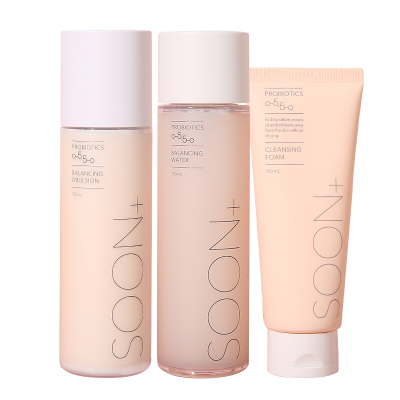 Amore爱茉莉水乳洗面奶面部护肤套装弱酸平衡水乳温和舒缓修复补水保湿安心150ml水150ml乳100ml洗面奶