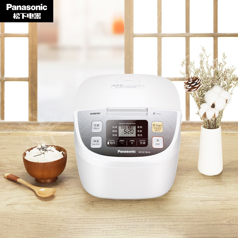 松下(Panasonic)电饭煲家用多功能可预约4.2升 1-6人备长炭内胆电饭锅SR-DC156-N
