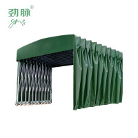 劲脉 移动伸缩帐篷 三面围布-8*3*2.5M 顶
