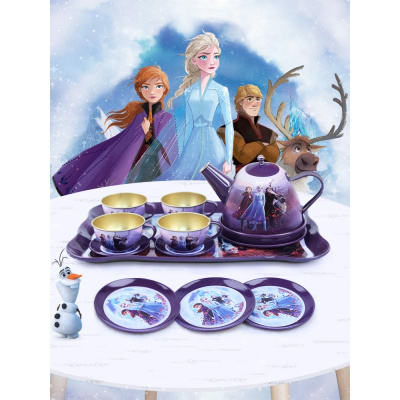 儿童仿真过家家茶壶冰雪奇缘下午茶具厨房玩具女孩公主2-6男3