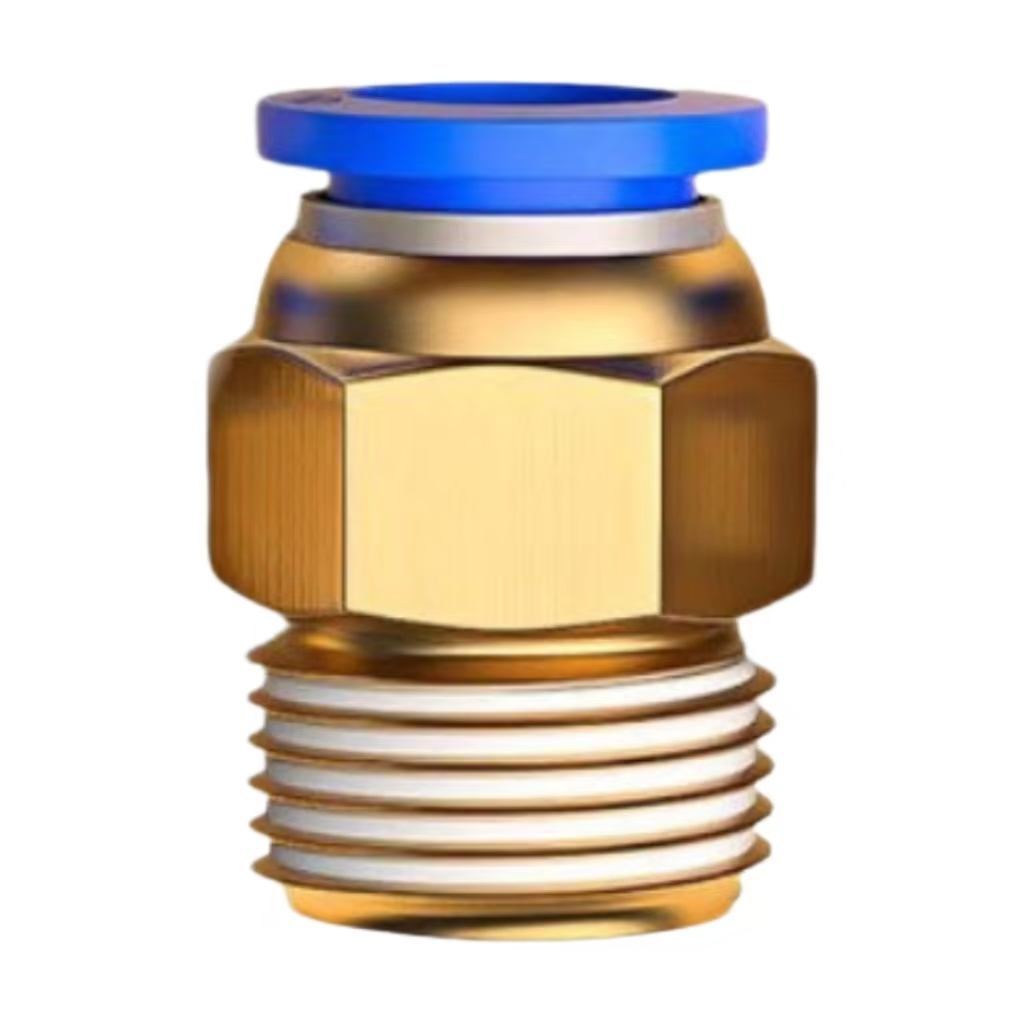 中锦科技 PC气管快速接头 接管口径12mm 螺纹3/4[6分] 个