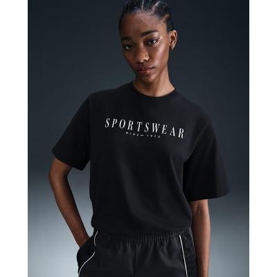 耐克(NIKE)女士宽松棉质柔肤运动休闲T恤透气百搭基础款