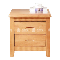 鑫星奈 XXN4030707 床头柜原木色床边收纳储物柜