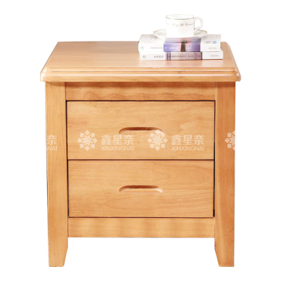 鑫星奈 XXN4030707 床头柜原木色床边收纳储物柜