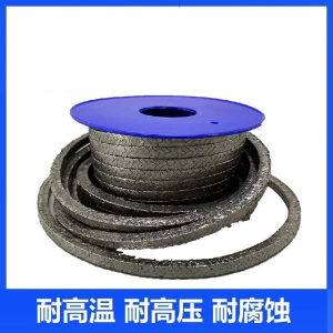 盛京联硕 纯石墨盘根耐高温高压柔性石墨盘根 10*10mm (5公斤) 卷