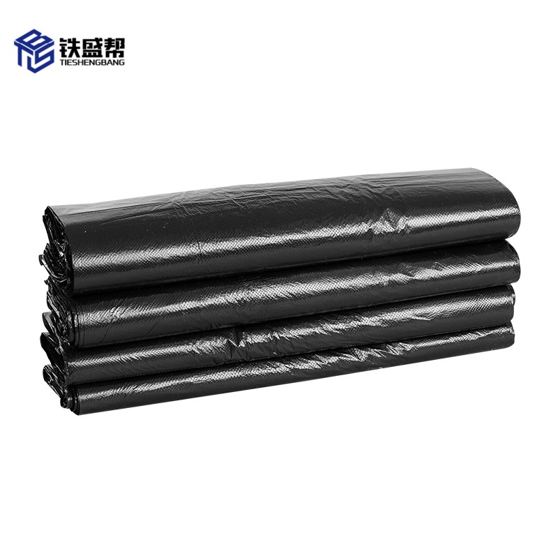 铁盛帮 黑色塑料手提杂物打包袋加厚垃圾袋48*65cm/50只装 包