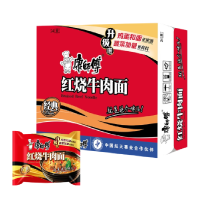 康师傅 红烧牛肉面(袋装) 105g24包/箱