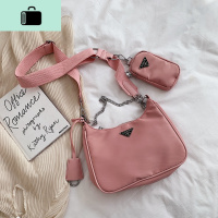 2020新款女包流行时尚百搭单肩包三合一尼龙中古斜挎包肯豆腋下包NEW LAKE女士单肩包