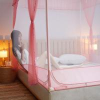 家柏饰(CORATED)床上蚊帐家用儿童防摔蒙古包公主风1.5m1.8米2.0米床支架宝宝纹帐