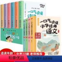 [套装10册]诗词名句+中华经典语文 [正版] 一口气读懂诗词名句 全6册 中国诗词大全鉴赏赏析读本飞花令里读诗词书籍