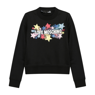 LOVEMOSCHINO"爱"莫斯奇诺女士圆领卫衣运动衫W630214M416