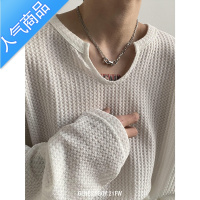 喻娄GENESISBOY 2021夏季新款薄款凹凸领套头长袖T恤男女款防晒体恤潮