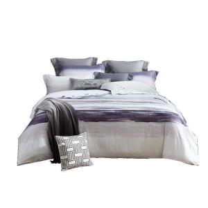 家柏饰(CORATED)美颂全棉四件套60支长绒棉全棉床上用品1.5/1.8m双人被套床单 长绒棉印花四件套：山无棱 1.5m(建议搭配使用200*230cm规格的被芯）