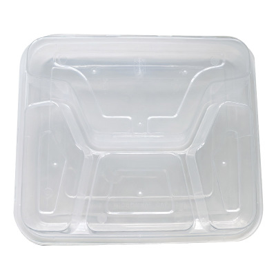 亿铁 一次性餐盒方四格 22*19*4cm150只 件