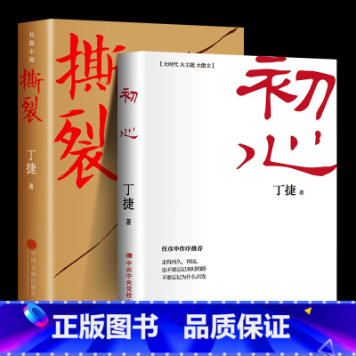 [共两册]初心+撕裂 [正版]初心 撕裂 丁捷著 中央党校出版社 《追问》作者又一力作 当代政论散文集 追问丁捷二月河