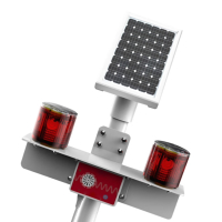 专伊 XFC-12 DC5.5V 0.4W IP67 75次/m LED 太阳能声光警示灯标志灯 (计价单位:盏) 红色红色