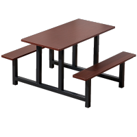 玻璃钢餐桌6人位