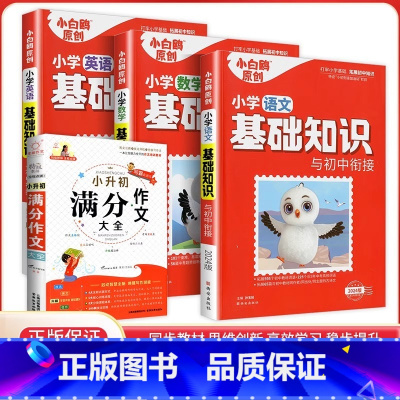 [写作提升4本]语数英+小升初满分作 小学升初中 [正版]万唯小学基础知识与初中衔接大全手册语文数学英语小升初总复习资料